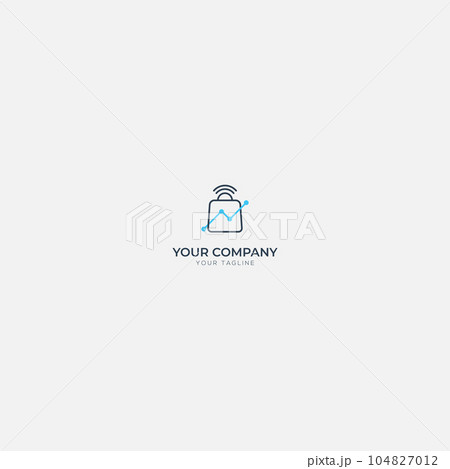 online store bag statistic logo online store bag statistic logo 104827012