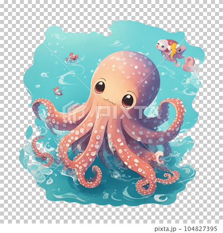 Cute octopus Cute octopus 104827395