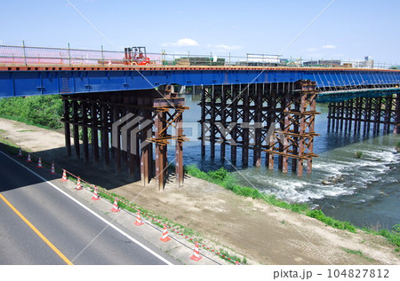 仮設道路橋（河川横断） 104827812
