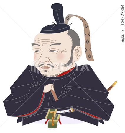 立花宗茂　肖像画デフォルメ 104827864