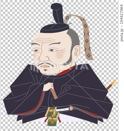 立花宗茂　肖像画デフォルメ 104827864