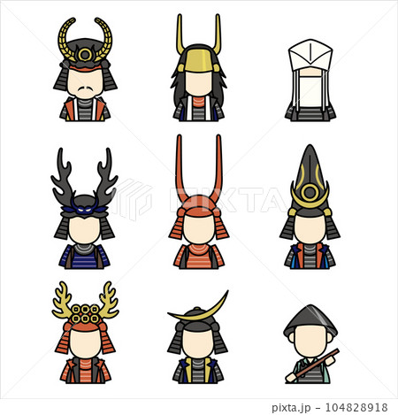 戦国武将アイコン集カラー 104828918