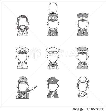 日本の歴史アイコン集 104828921