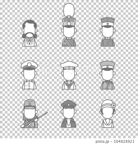 日本の歴史アイコン集 104828921