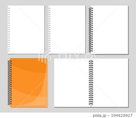 Vector Spiral Notebook Set 104828927