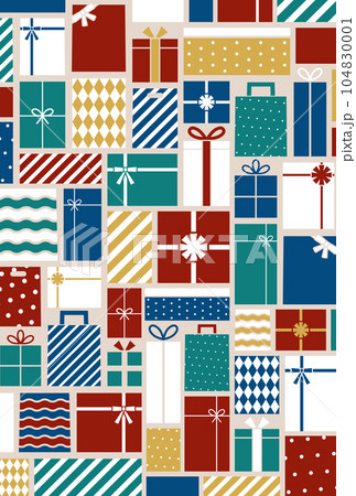背景パターン_プレゼントボックス 104830001
