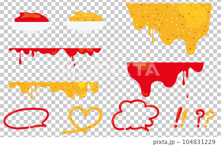 芥末番茄醬設計材料套裝 104831229