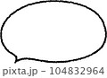 手描き風のフキダシ 104832964