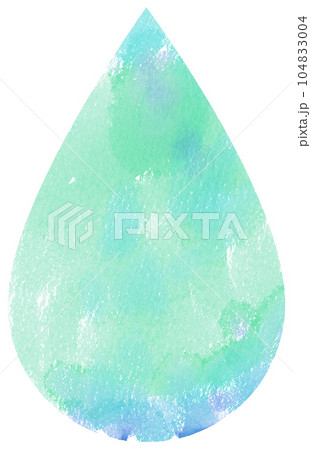 Watercolor of water drop, digital hand painted. Watercolor of water drop, digital hand painted. 104833004