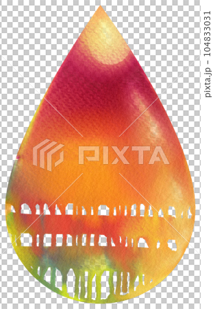 Watercolor of water drop, digital hand painted. Watercolor of water drop, digital hand painted. 104833031