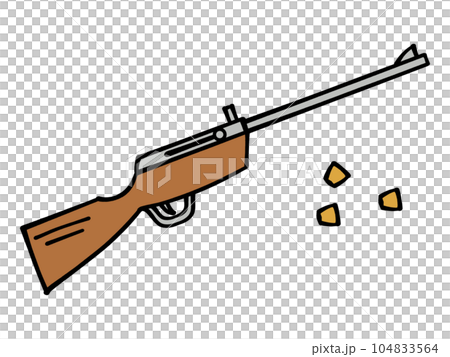 シンプルな射的屋の銃のイラスト素材 104833564