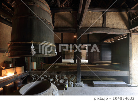 四国村ミウゼアム 河野家住宅主屋(1700年代前半、国指定重要文化財)ISO100 四国村ミウゼアム 河野家住宅主屋(1700年代前半、国指定重要文化財)ISO100 104834632