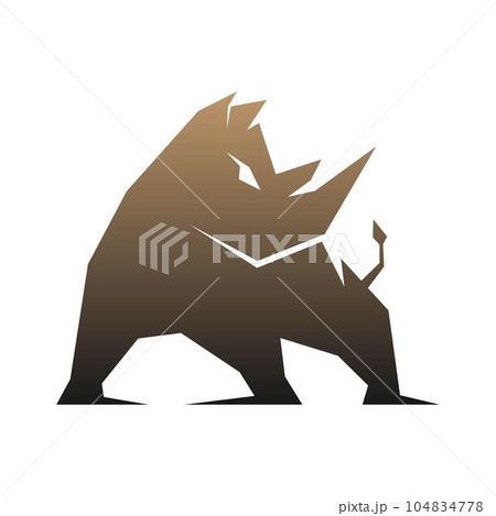 Rhino logo icon design 104834778