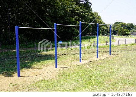 相模原麻溝公園クロカンコース内の鉄棒 104837168