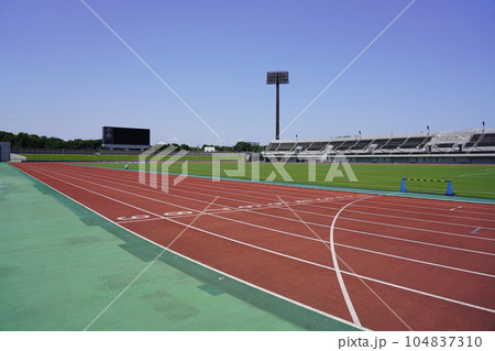 相模原麻溝公園 競技場 スタート・フィニッシュライン 104837310