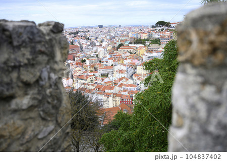 Top view of roofs in granada Top view of roofs in granada 104837402