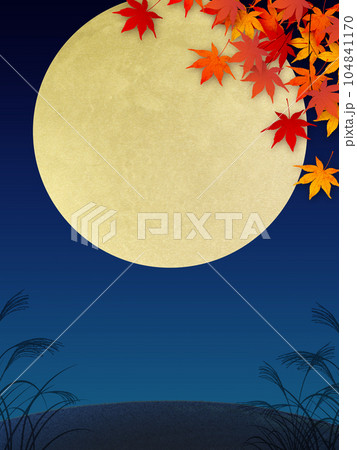十五夜背景素材 104841170
