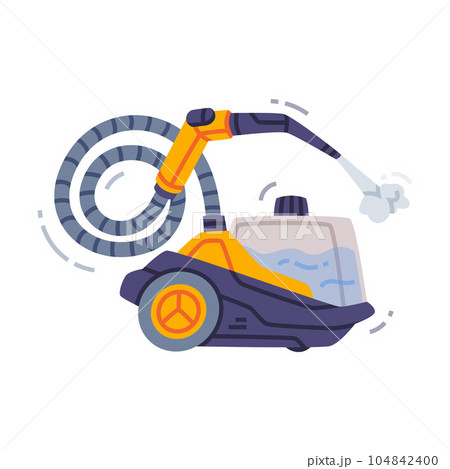 Steam Cleaning Equipment and Professional Housekeeping Device Vector Illustration Steam Cleaning Equipment and Professional Housekeeping Device Vector Illustration 104842400