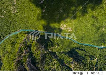 Tara River canyon and mountains Tara River canyon and mountains 104843107