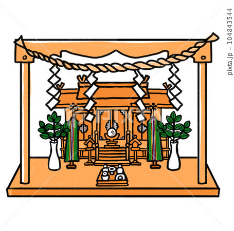 神棚・神具の配置について 神棚・神具の配置について 104843544