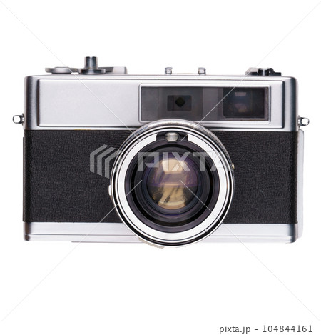 vintage old film camera isolated 104844161