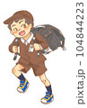 ランドセルを背負う小学生の男の子 104844223