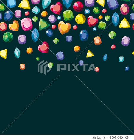 Background with various multi-colored gems. Background with various multi-colored gems. 104848080