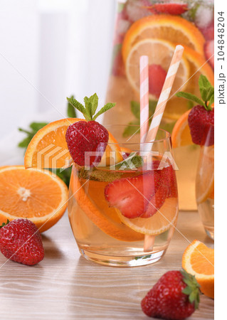 Summer Sangria cocktail Summer Sangria cocktail 104848204
