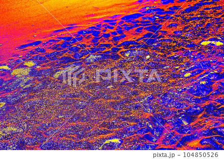 Full frame shot. Close up sand texture on beach in summer. 104850526