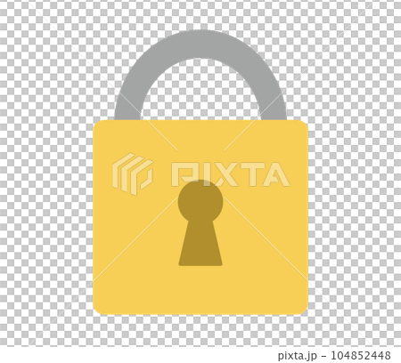 シンプルな南京錠 104852448