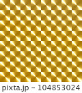 キラキラシール／ホログラムシールのシンプルなパターン背景素材｜金色_ゴールド 104853024