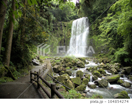 天ヶ瀬の桜滝　大分県日田市天瀬町桜竹 104854274