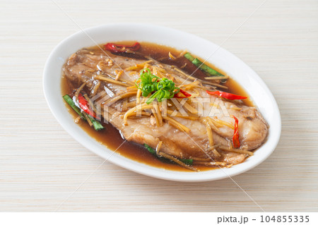 Steamed Fish with Soy Sauce Steamed Fish with Soy Sauce 104855335
