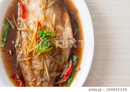 Steamed Fish with Soy Sauce Steamed Fish with Soy Sauce 104855339