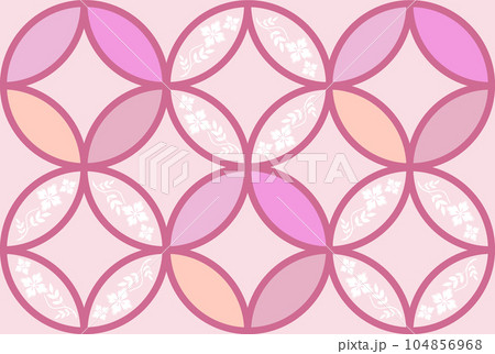 和柄の背景 七宝 和柄の背景 七宝 104856968