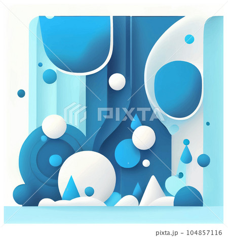 vector illustration of blue white abstract eco background water day 104857116
