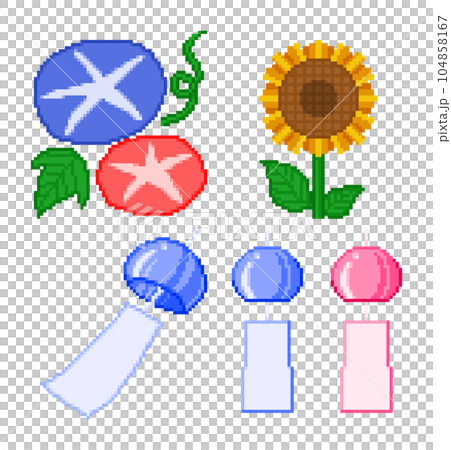 summer pixel art 104858167