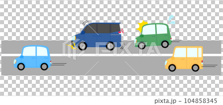後車因前車突然剎車而感到驚訝 後車因前車突然剎車而感到驚訝 104858345