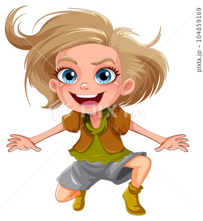絵画 jumping girl Jumping Girl Paint Splash Stock Illustrations
