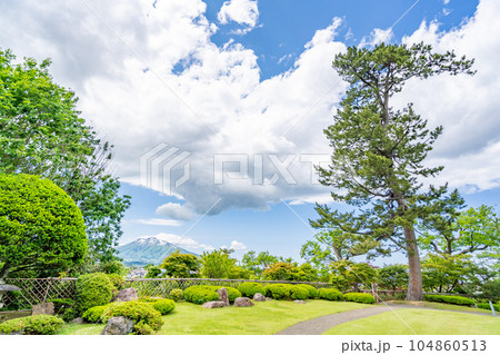 藤田記念庭園 岩木山を借景 藤田記念庭園 岩木山を借景 104860513