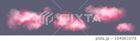 Pink candy cotton cloud isolated fantasy vectorのイラスト素材 [104861078] - PIXTA