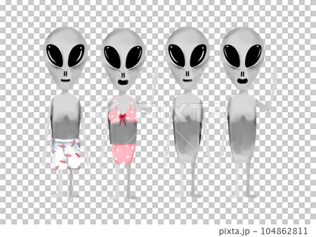 宇宙人セット 104862811