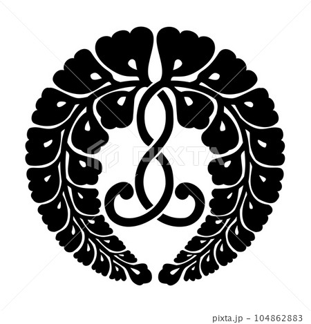 本願寺の寺紋 下り藤 本願寺の寺紋 下り藤 104862883