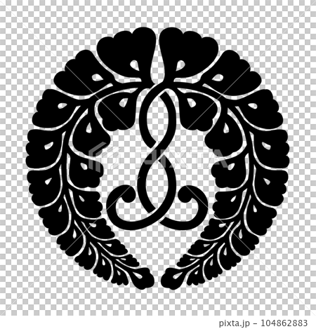 本願寺の寺紋 下り藤 本願寺の寺紋 下り藤 104862883