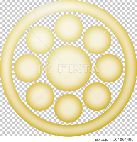 Family crest round and Kuyo [gold] 104864496