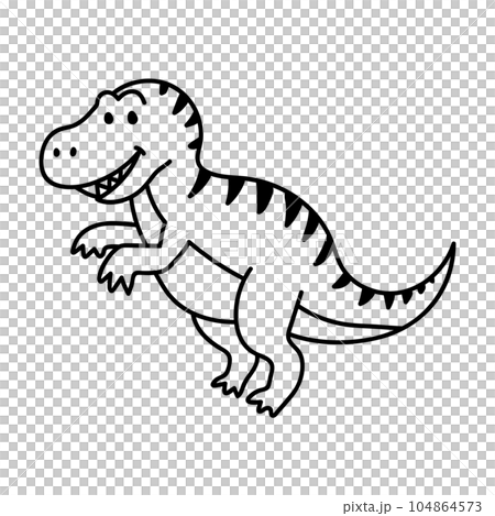 暴龍/湯川恐龍插畫/線描 104864573