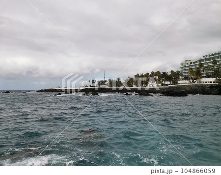 Reefs on the Martianez coast of Puerto de la Cruz in Tenerife, Canary Islands Reefs on the Martianez coast of Puerto de la Cruz in Tenerife, Canary Islands 104866059