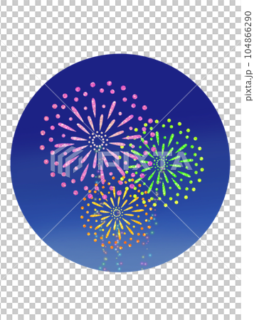 打ち上げ花火のアイコン 104866290