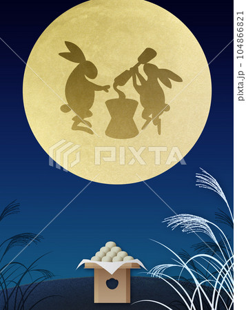 十五夜背景素材 104866821