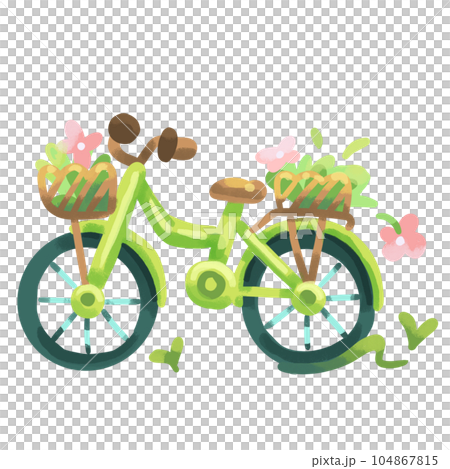 green bicycle green bicycle 104867815